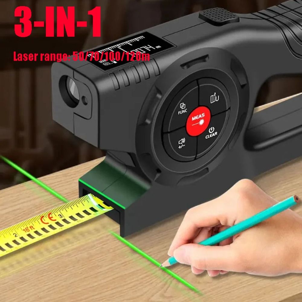 3-in-1 Laser Tape Measure Retr - đánh giá và giá Industrial Laser Cleaner