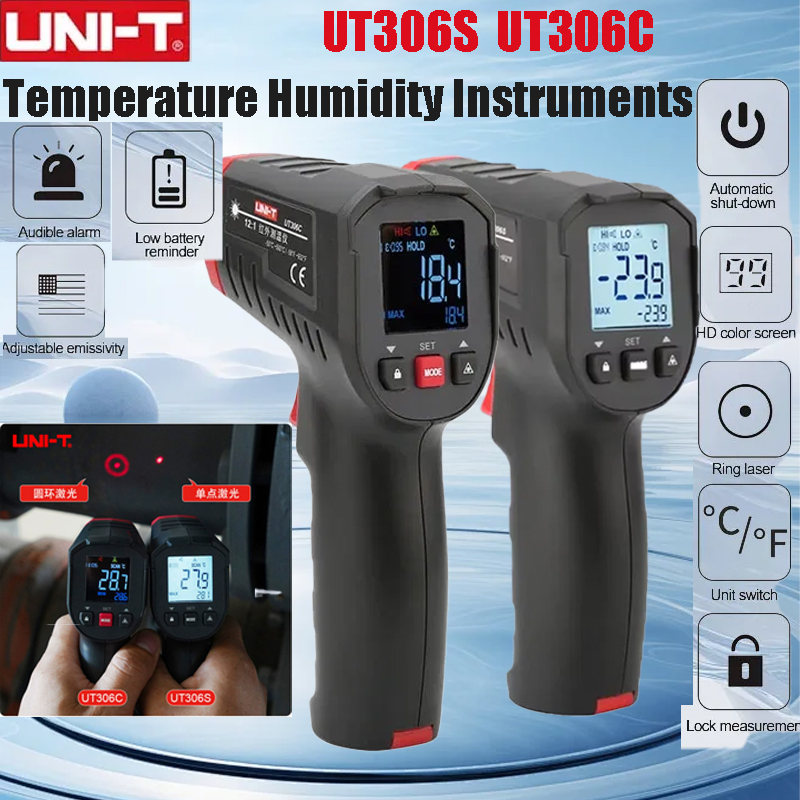 UNI-T UT306S UT306C Digital Th - đánh giá và giá Industrial Laser Temperature