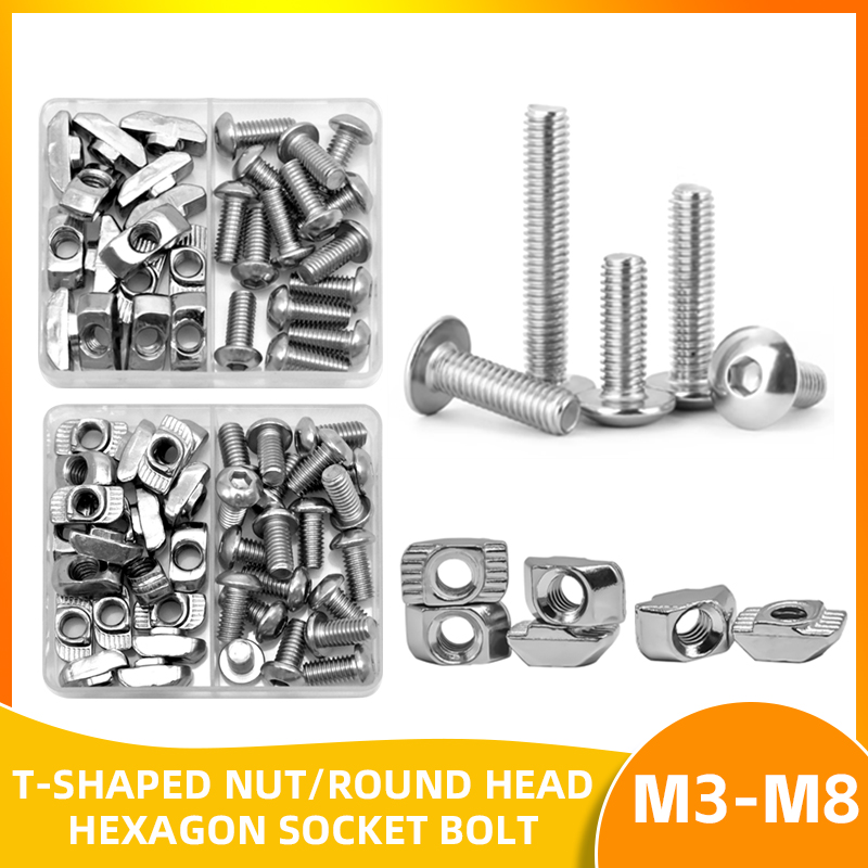 T-Nuts Screws Kit T Track Nut  - đánh giá và giá Aluminum T-Slot Profile
