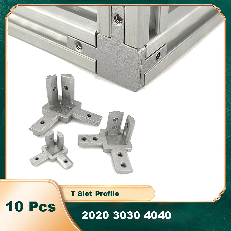 10 Pcs 3 Way Corner Bracket Co - đánh giá và giá Aluminum T-Slot Profile