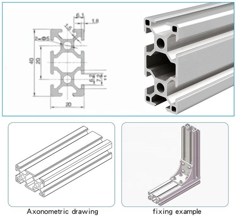 China Manufacturer black  T5 6 - đánh giá và giá Aluminum T-Slot Profile
