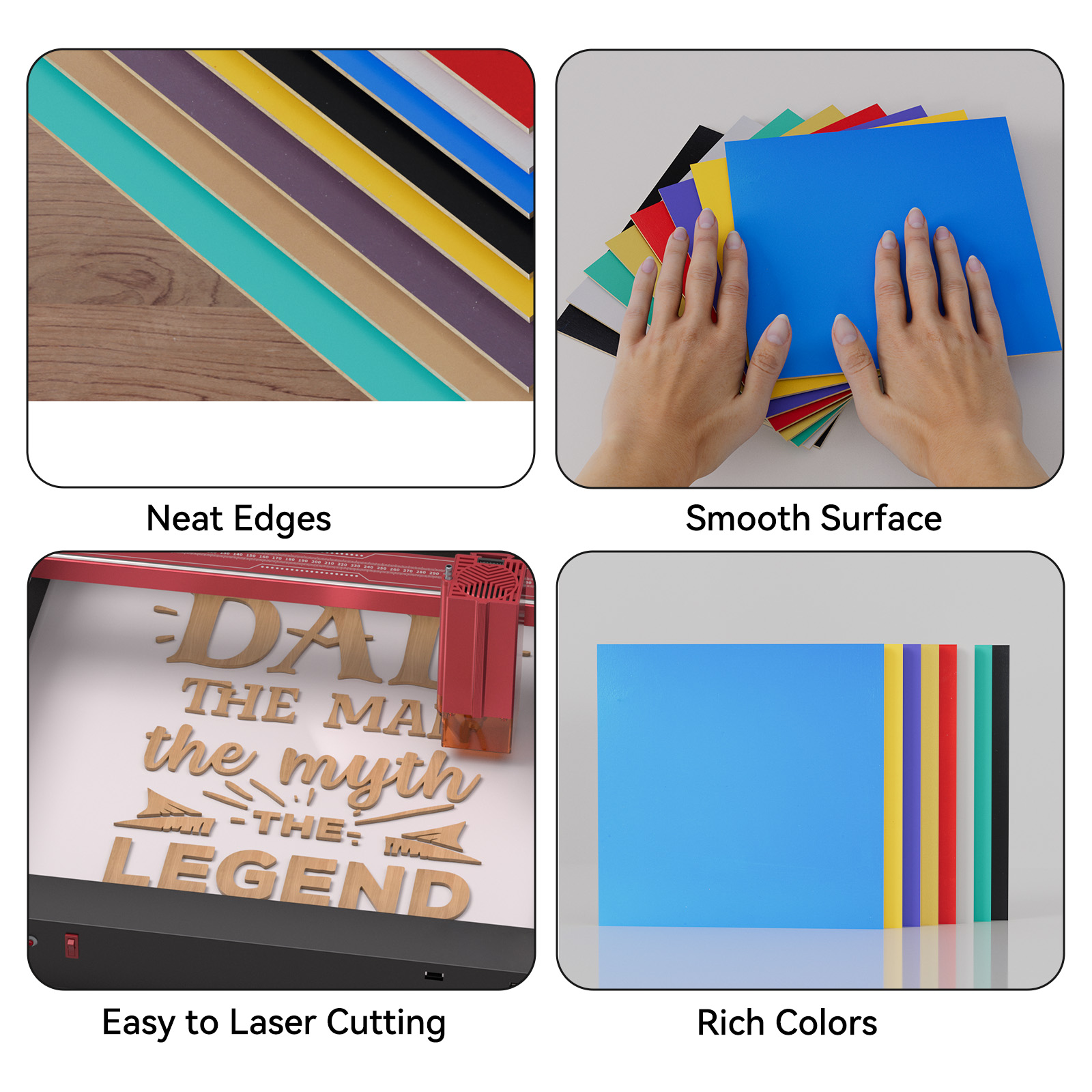 8pcs 3mm 30x30cm Paint-free Co - đánh giá và giá Laser Engraving Software