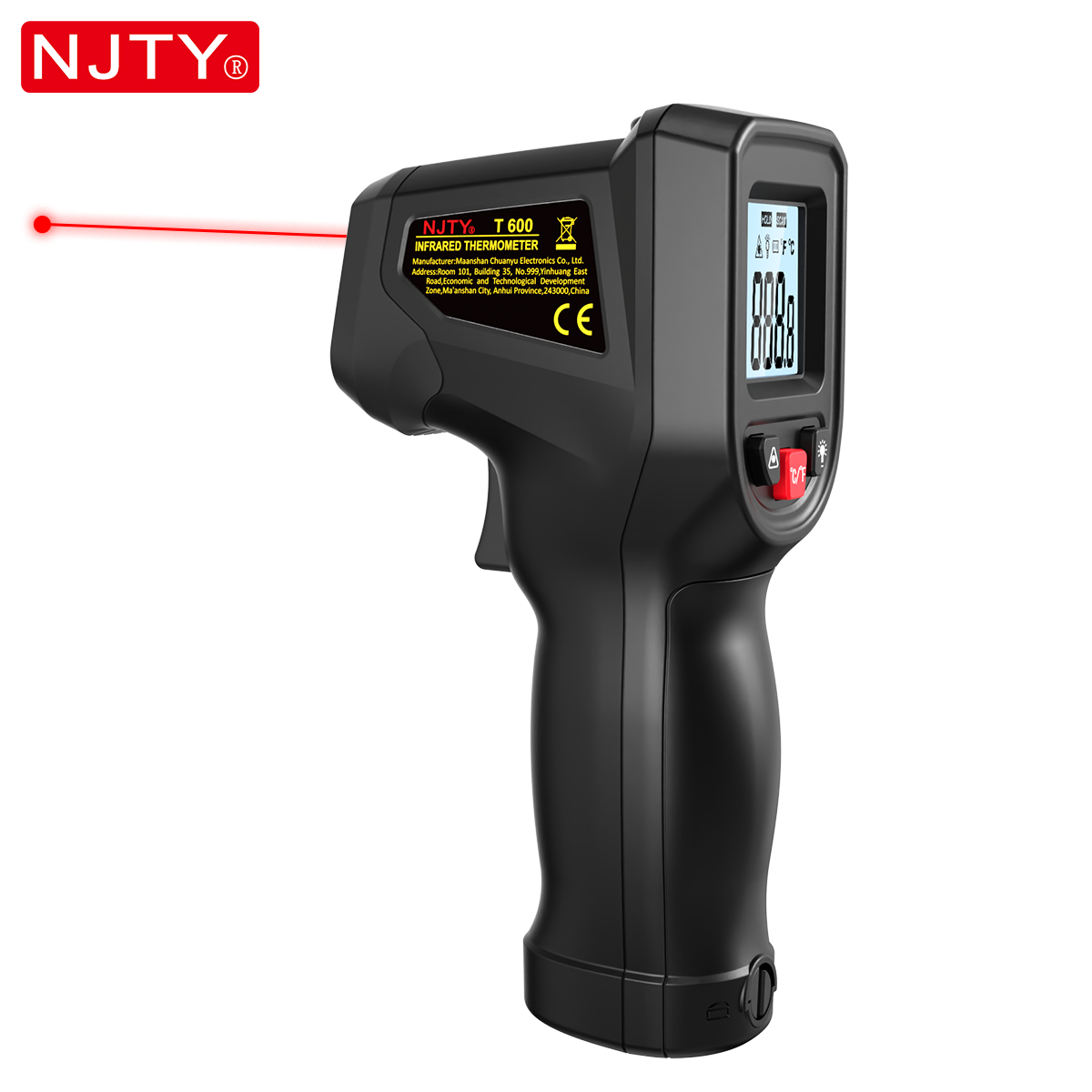 NJTY T600 Infrared Thermometer - đánh giá và giá Industrial Laser Temperature
