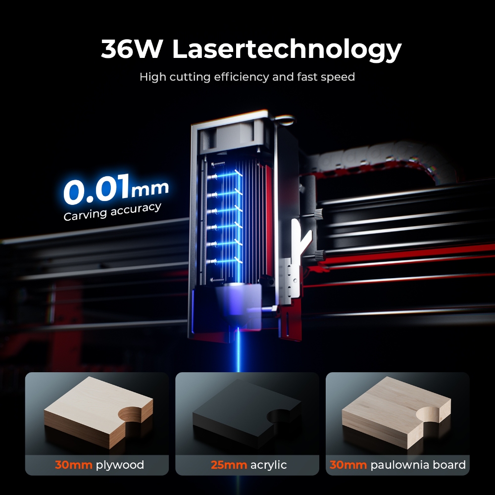 ACMER S2 PRO 36W/48W Laser Eng - đánh giá và giá Laser Engraving Software