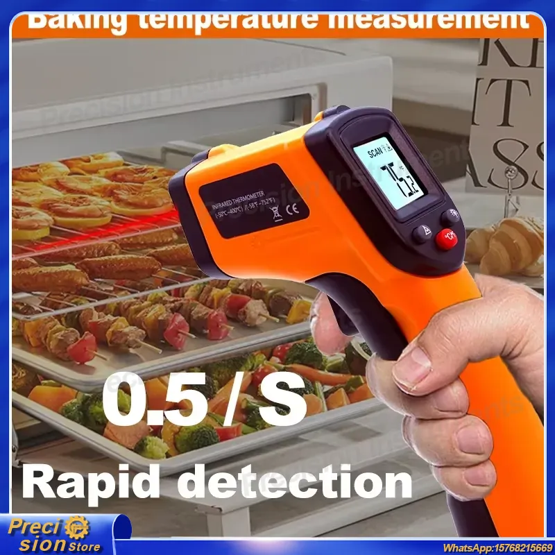 Infrared Thermometer Gun Non C - đánh giá và giá Industrial Laser Temperature