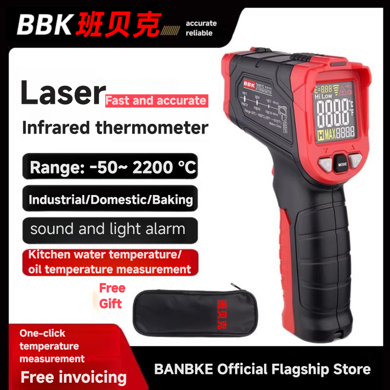 Portable Digital Laser IR LCD  - đánh giá và giá Industrial Laser Temperature
